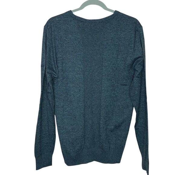 AG Adriano Goldschmied Sweater Mens M Green Cashmere Blend V-Neck Preppy NEW - Picture 2 of 10